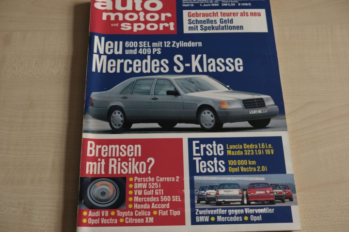 Deckblatt Auto Motor und Sport (12/1990)